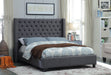 Ashton Grey Linen King Bed - All Brands Furniture (NJ)
