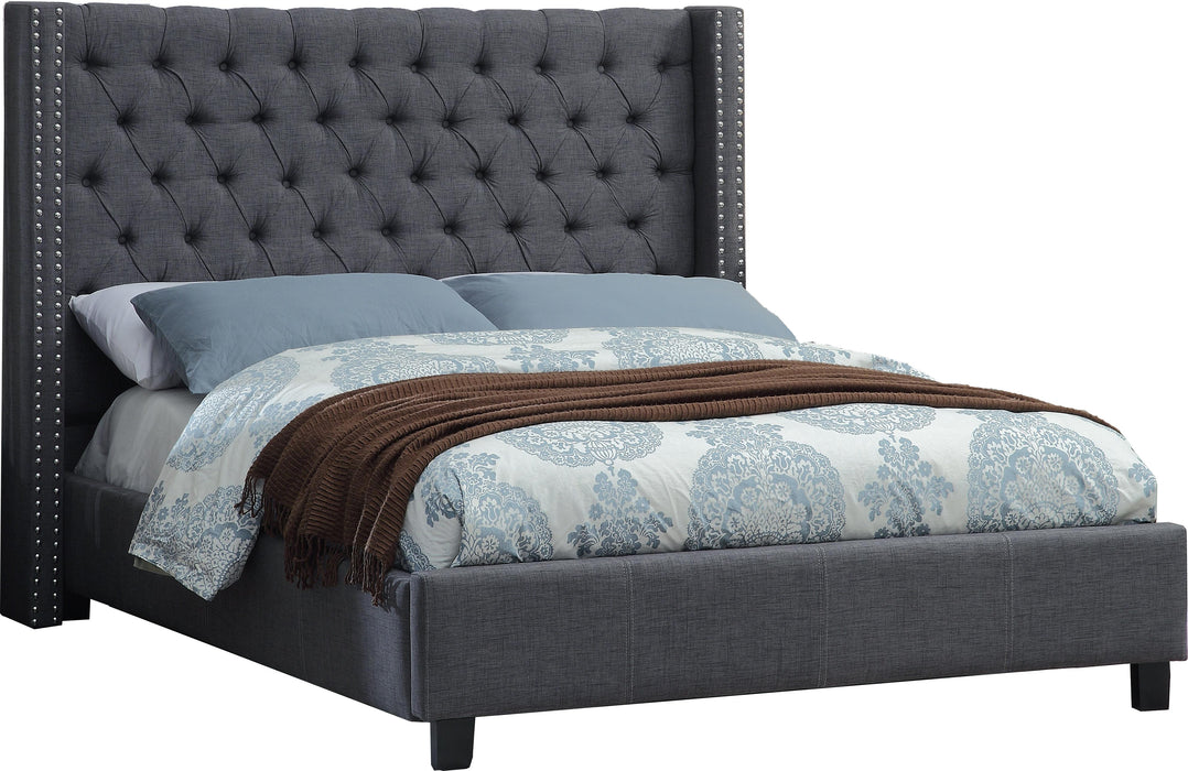 Ashton Grey Linen Full Bed - All Brands Furniture (NJ)