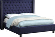 Ashton Navy Linen King Bed - All Brands Furniture (NJ)