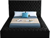 Bliss Black Velvet King Bed (3 Boxes) - All Brands Furniture (NJ)