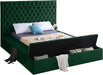 Bliss Green Velvet King Bed (3 Boxes) - All Brands Furniture (NJ)