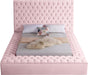 Bliss Pink Velvet Queen Bed (3 Boxes) - All Brands Furniture (NJ)