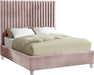 Candace Pink Velvet Queen Bed - All Brands Furniture (NJ)