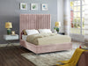 Candace Pink Velvet Queen Bed - All Brands Furniture (NJ)