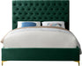 Cruz Green Velvet Queen Bed - All Brands Furniture (NJ)
