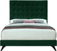 Elly Green Velvet Queen Bed - All Brands Furniture (NJ)