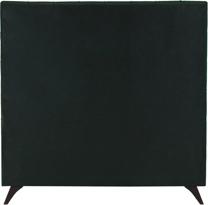 Elly Green Velvet King Bed - All Brands Furniture (NJ)