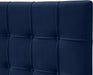 Elly Navy Velvet Queen Bed - All Brands Furniture (NJ)