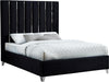 Enzo Black Velvet King Bed - All Brands Furniture (NJ)