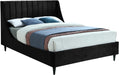 Eva Black Velvet King Bed - All Brands Furniture (NJ)