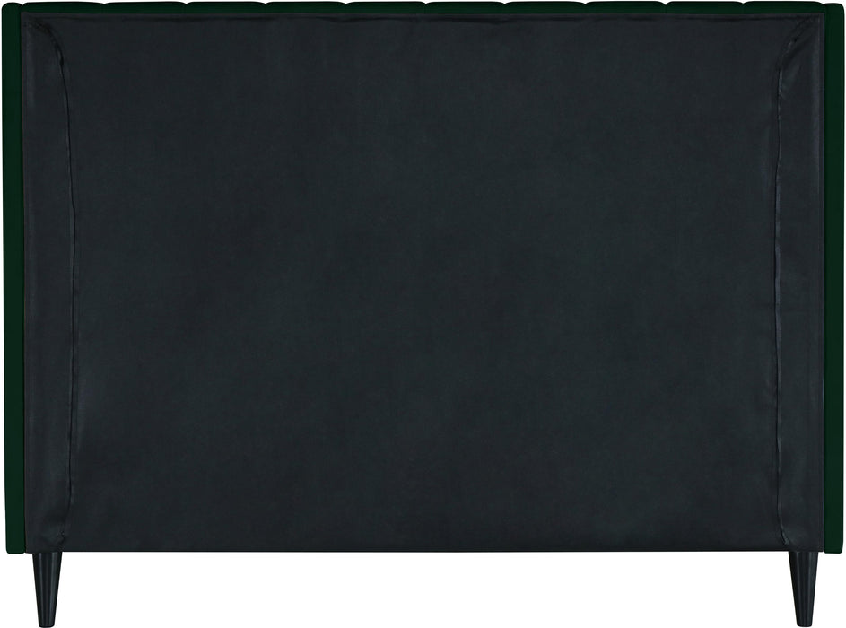 Eva Green Velvet King Bed - All Brands Furniture (NJ)