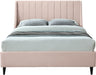 Eva Pink Velvet King Bed - All Brands Furniture (NJ)