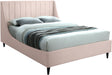 Eva Pink Velvet King Bed - All Brands Furniture (NJ)