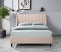 Eva Pink Velvet Queen Bed - All Brands Furniture (NJ)