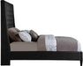 Fritz Black Velvet King Bed - All Brands Furniture (NJ)