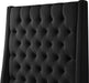 Fritz Black Velvet King Bed - All Brands Furniture (NJ)