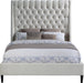Fritz Cream Velvet Queen Bed - All Brands Furniture (NJ)