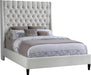 Fritz Cream Velvet Queen Bed - All Brands Furniture (NJ)