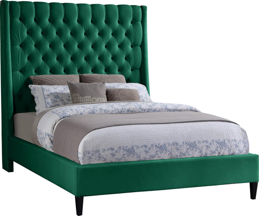 Fritz Green Velvet King Bed - All Brands Furniture (NJ)