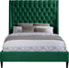 Fritz Green Velvet Queen Bed - All Brands Furniture (NJ)