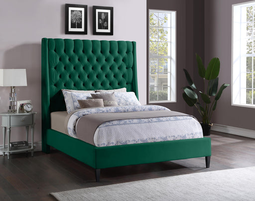 Fritz Green Velvet Queen Bed - All Brands Furniture (NJ)