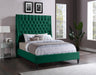 Fritz Green Velvet King Bed - All Brands Furniture (NJ)