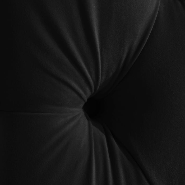 Fritz Black Velvet Twin Bed - All Brands Furniture (NJ)