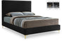 Geri Black Velvet King Bed - All Brands Furniture (NJ)