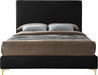 Geri Black Velvet Queen Bed - All Brands Furniture (NJ)