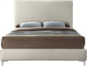 Geri Cream Velvet Queen Bed - All Brands Furniture (NJ)