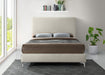 Geri Cream Velvet King Bed - All Brands Furniture (NJ)