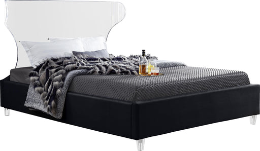 Ghost Black Velvet King Bed image