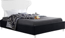 Ghost Black Velvet King Bed - All Brands Furniture (NJ)
