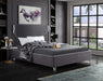 Ghost Grey Velvet King Bed - All Brands Furniture (NJ)