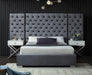 Grande Grey Velvet Queen Bed (3 Boxes) - All Brands Furniture (NJ)