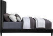 Harlie Black Velvet Queen Bed - All Brands Furniture (NJ)