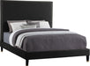 Harlie Black Velvet Queen Bed - All Brands Furniture (NJ)