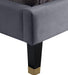 Harlie Grey Velvet Twin Bed - All Brands Furniture (NJ)