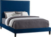 Harlie Navy Velvet King Bed - All Brands Furniture (NJ)