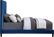 Harlie Navy Velvet King Bed - All Brands Furniture (NJ)