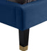 Harlie Navy Velvet King Bed - All Brands Furniture (NJ)