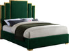 Hugo Green Velvet Queen Bed - All Brands Furniture (NJ)