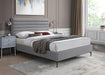 Hunter Grey Linen Queen Bed - All Brands Furniture (NJ)