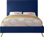 Jasmine Navy Velvet King Bed - All Brands Furniture (NJ)