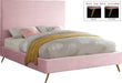 Jasmine Pink Velvet Full Bed - All Brands Furniture (NJ)