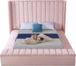 Kiki Pink Velvet Queen Bed (3 Boxes) - All Brands Furniture (NJ)