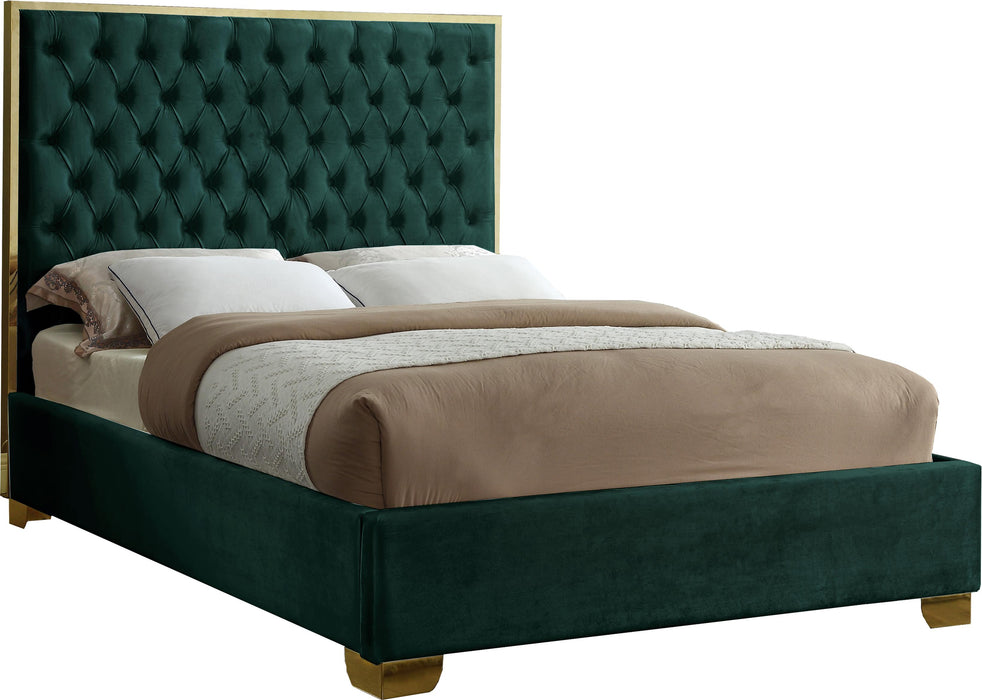 Lana Green Velvet Queen Bed - All Brands Furniture (NJ)