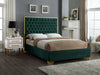 Lana Green Velvet Queen Bed - All Brands Furniture (NJ)