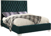 Lexi Green Velvet King Bed - All Brands Furniture (NJ)