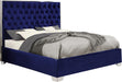 Lexi Navy Velvet Full Bed - All Brands Furniture (NJ)